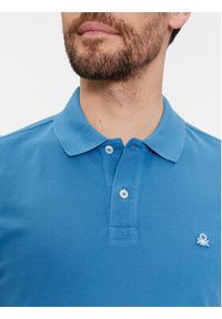 United Colors of Benetton - United Colors Of Benetton Polo 3089J3179 Niebieski Regular Fit. Typ kołnierza: polo. Kolor: niebieski. Materiał: bawełna #3