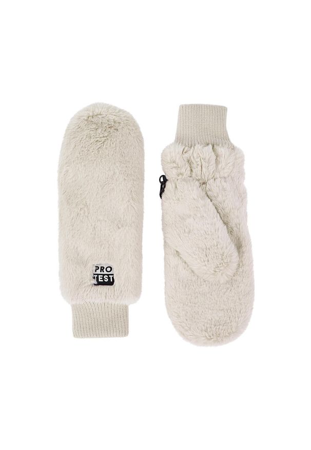 Mitenki damskie Protest Marcy. Kolor: biały. Sezon: zima. Sport: narciarstwo