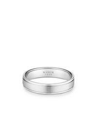 W.KRUK - Obrączka ślubna srebrna męska Soria. Materiał: srebrne. Kolor: srebrny. Wzór: aplikacja #1