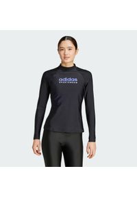Adidas - Koszulka Long Sleeve Rash Guard. Kolor: wielokolorowy, niebieski, czarny. Materiał: materiał