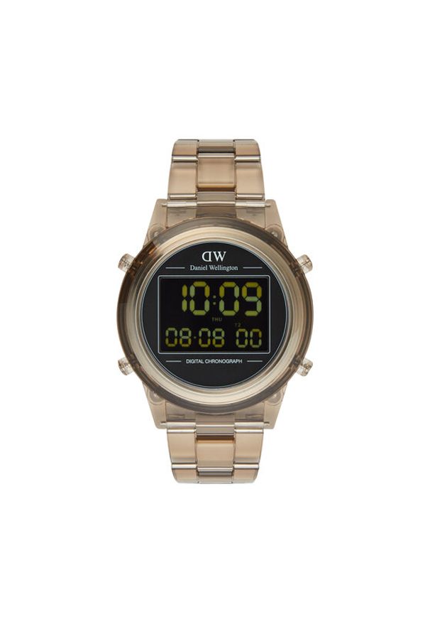 Daniel Wellington Zegarek DW00100767 Brązowy. Kolor: brązowy. Materiał: syntetyk
