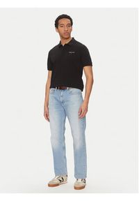 Tommy Jeans Polo Linear DM0DM20914 Czarny Regular Fit. Typ kołnierza: polo. Kolor: czarny. Materiał: bawełna #3