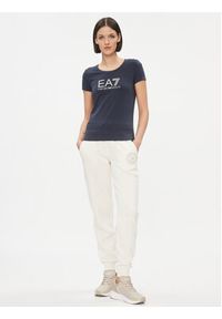 EA7 Emporio Armani T-Shirt 8NTT66 TJFKZ 0555 Granatowy Slim Fit. Kolor: niebieski. Materiał: bawełna #5