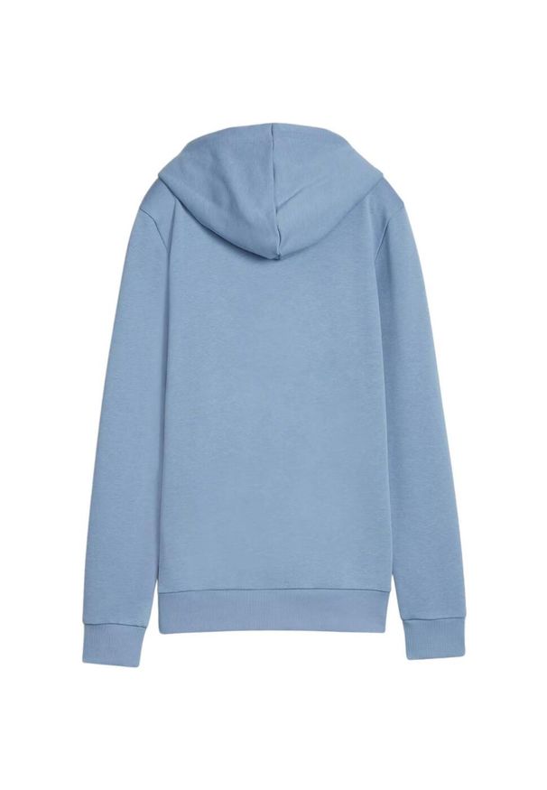 Puma - Damska Bluza Z Kapturem Z Logo ESS. Typ kołnierza: kaptur. Kolor: niebieski