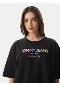 Tommy Jeans T-Shirt DW0DW22803 Czarny Oversize. Kolor: czarny. Materiał: bawełna #2