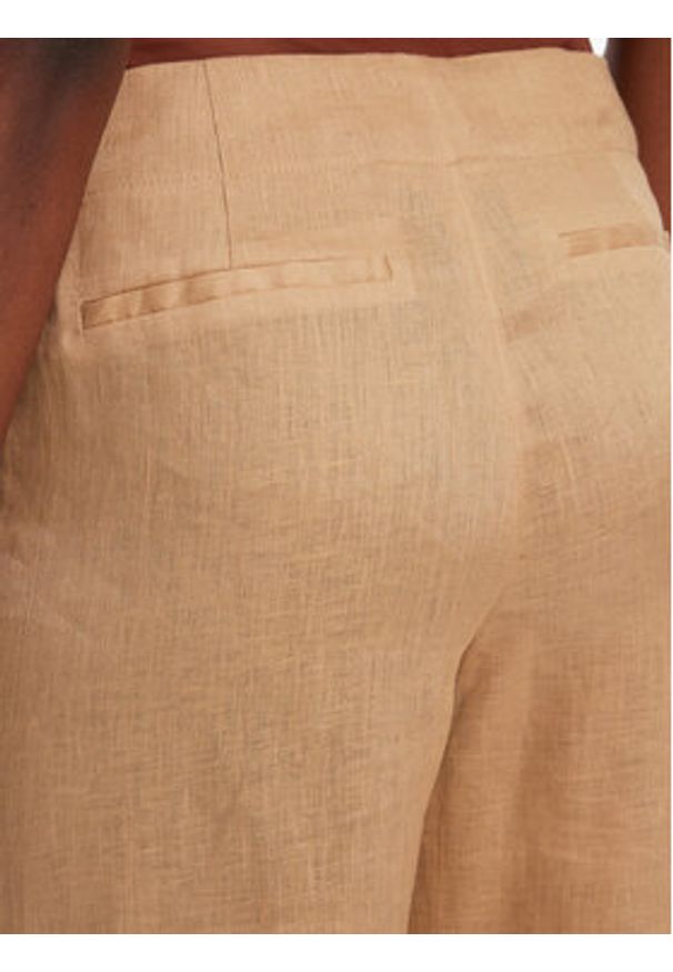 BARDOT - Bardot Spodnie materiałowe Balia Hipster 59854PB Beżowy Regular Fit. Kolor: beżowy. Materiał: len