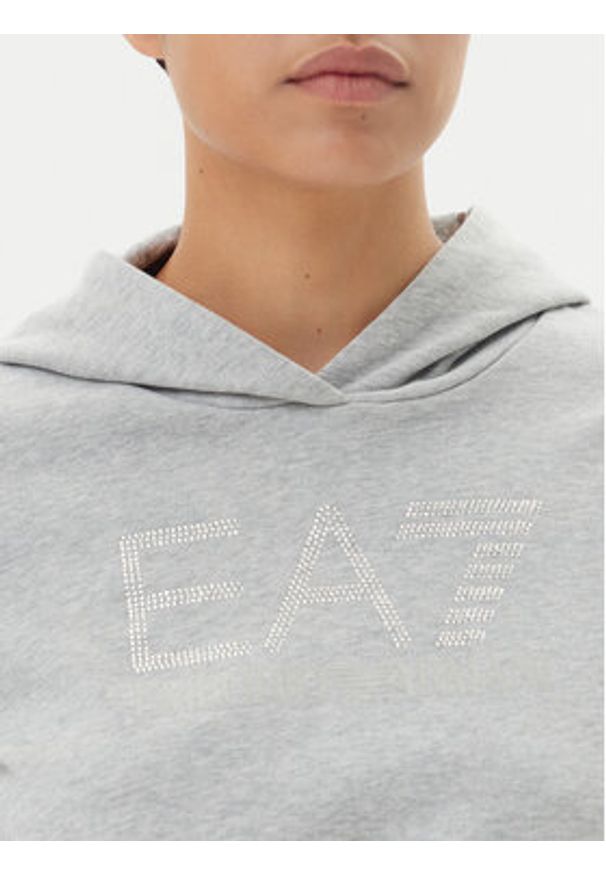 EA7 Emporio Armani Bluza 7W000095 AF12473 O8002 Szary Regular Fit. Kolor: szary. Materiał: bawełna