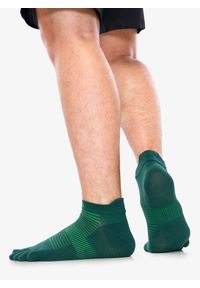 Skarpety do biegania Injinji Run Lightweight No-Show. Kolor: zielony
