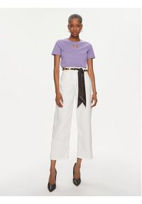 Elisabetta Franchi Jeansy PJ-42D-41E2-003693 Biały Relaxed Fit. Kolor: biały #5