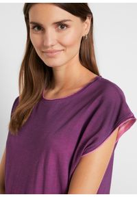 bonprix - Sukienka shirtowa w cieniowanym kolorze. Kolor: fioletowy. Materiał: jersey #3