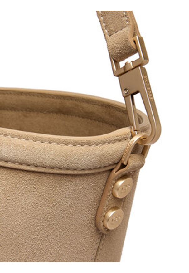 Gino Rossi - GINO ROSSI Torebka EO-LA224-19153A Beżowy. Kolor: beżowy. Materiał: zamszowe, skórzane