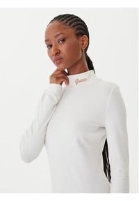 Guess Sukienka codzienna V5BK04 KCBF1 Écru Slim Fit. Okazja: na co dzień. Materiał: bawełna. Typ sukienki: proste. Styl: casual #3