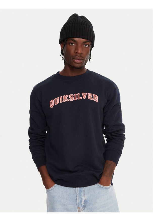 Quiksilver Bluza Graphic EQYFT05132 Granatowy Regular Fit. Kolor: niebieski. Materiał: bawełna