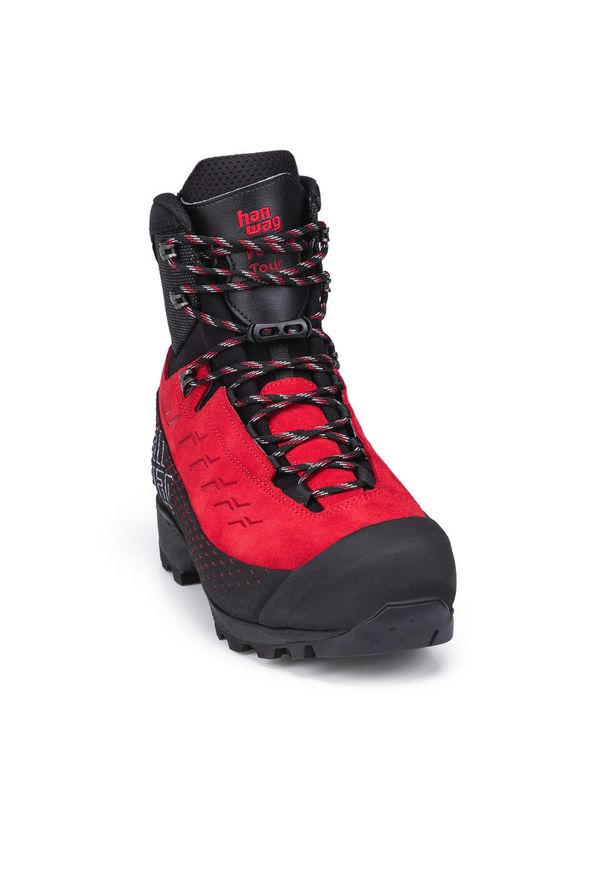 Buty wysokogórskie męskie Hanwag Ferrata Tour GTX. Kolor: czarny, czerwony, wielokolorowy