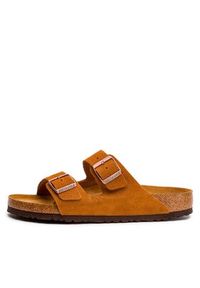 Birkenstock Klapki Arizona Bs 1009526 Brązowy. Kolor: brązowy. Materiał: skóra, zamsz #6