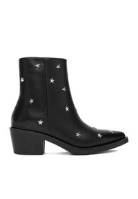 DeeZee Botki 23689-13 Czarny. Kolor: czarny. Materiał: syntetyk, materiał #1