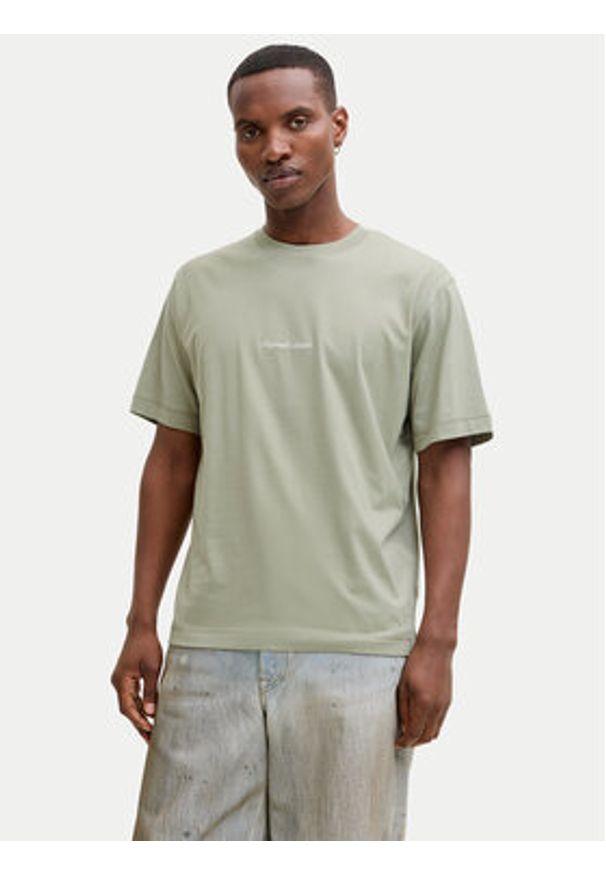 Jack & Jones T-Shirt Norrebro Emb 12282892 Zielony Regular Fit. Kolor: zielony. Materiał: bawełna