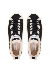 Inuikii Sneakersy Shearling Low 1001.001.0242 Czarny. Kolor: czarny. Materiał: zamsz, skóra