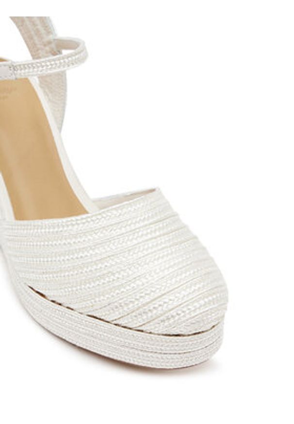 Castañer Espadryle Carolyn/142 023115 Biały. Kolor: biały. Materiał: materiał