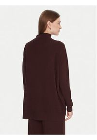 Kontatto Sweter 3M0822C Brązowy Relaxed Fit. Kolor: brązowy. Materiał: syntetyk #4