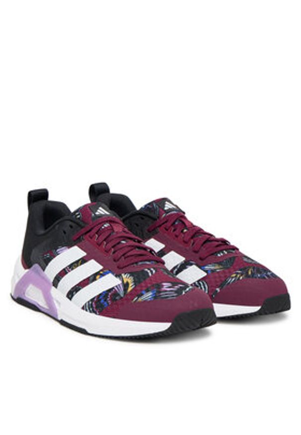 Adidas - adidas Buty na siłownię Dropset Control Trainer JS3125 Bordowy. Kolor: czerwony. Materiał: materiał. Sport: fitness