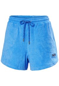 Szorty damskie Helly Hansen Siren Towelling. Kolor: niebieski. Materiał: tkanina. Długość: krótkie