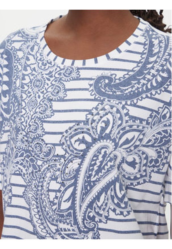 Olsen T-Shirt 11105121 Niebieski Regular Fit. Kolor: niebieski. Materiał: bawełna