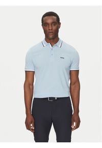 BOSS Polo Paddy 50469055 Błękitny Regular Fit. Typ kołnierza: polo. Kolor: niebieski. Materiał: bawełna #1