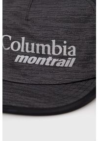 columbia - Columbia czapka Montrail Running kolor czarny z nadrukiem. Kolor: czarny. Materiał: skóra, włókno, syntetyk. Wzór: nadruk