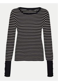 Vero Moda Sweter Dory 10309308 Czarny Regular Fit. Kolor: czarny. Materiał: wiskoza #6