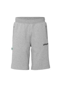 UHLSPORT - Szorty Uhlsport ID. Kolor: szary. Wzór: napisy. Sport: piłka nożna #1