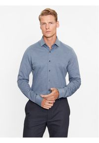 Michael Kors Koszula MD0MD91392 Niebieski Slim Fit. Kolor: niebieski. Materiał: bawełna