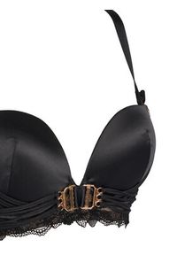 Hunkemöller Biustonosz z fiszbiną Avela 302375 Czarny. Kolor: czarny. Materiał: syntetyk