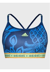 Adidas - adidas Biustonosz sportowy FARM Rio Light-Support HI5222 Niebieski. Kolor: niebieski. Materiał: syntetyk