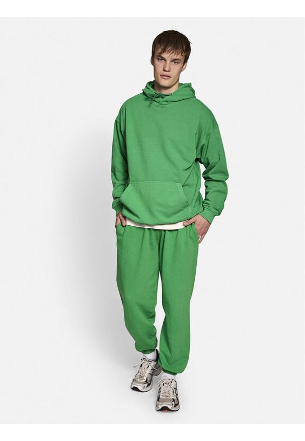 Redefined Rebel Bluza Harry 223031 Zielony Hoodie Fit. Kolor: zielony. Materiał: bawełna
