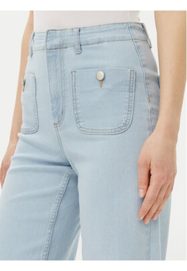 Vero Moda Jeansy Kayla 10328192 Niebieski Wide Leg. Kolor: niebieski
