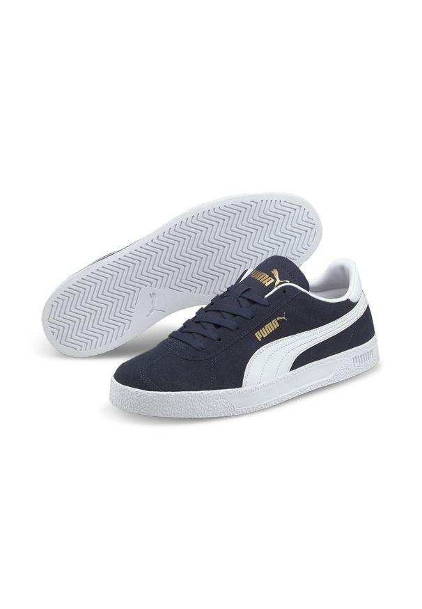 Buty do chodzenia męskie Puma Club. Kolor: biały, beżowy, niebieski, wielokolorowy. Materiał: skóra, zamsz. Szerokość cholewki: normalna. Sport: turystyka piesza