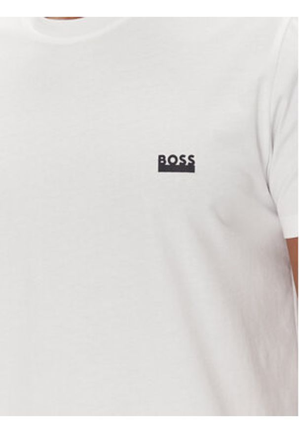 BOSS T-Shirt 50531401 Beżowy Regular Fit. Kolor: beżowy. Materiał: bawełna