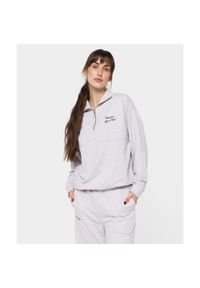 Bluza dla kobiet Carpatree Sports Club. Kolor: wielokolorowy, beżowy, szary. Materiał: dresówka. Wzór: haft