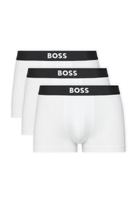 BOSS Komplet 3 par bokserek Trunk 3P Boss One 50544263 Biały. Kolor: biały. Materiał: bawełna