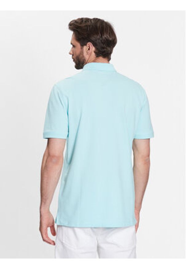 Levi's® Polo Housemark A4842-0019 Niebieski Slim Fit. Typ kołnierza: polo. Kolor: niebieski. Materiał: bawełna