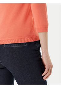 United Colors of Benetton - United Colors Of Benetton Sweter 1091D1M09 Pomarańczowy Regular Fit. Kolor: pomarańczowy. Materiał: bawełna #5