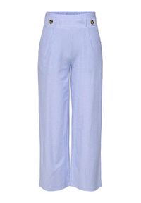 JDY Spodnie materiałowe Nelli 15345574 Niebieski Wide Leg. Kolor: niebieski. Materiał: bawełna