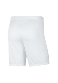 Nike - Dziecięce/niemowlęce Spodenki Z Dzianiny Dry Park III. Kolor: biały. Materiał: dzianina. Styl: sportowy. Sport: turystyka piesza