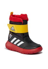 Adidas - Buty adidas Winterplay x Disney Shoes Kids IG7189 Cblack/Ftwwht/Betsca. Kolor: czarny. Materiał: materiał. Wzór: motyw z bajki #1