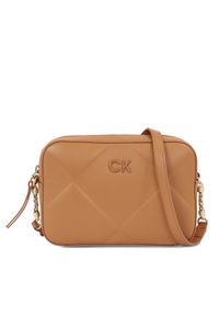 Calvin Klein Torebka Re-Lock Quilt Camera Bag K60K610767 Brązowy. Kolor: brązowy #1