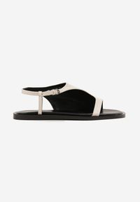 Born2be - Beżowe Sandały Vices z Asymetryczną Cholewką Merira. Okazja: na co dzień, na imprezę. Kolor: beżowy. Sezon: lato. Styl: klasyczny, elegancki, casual #3