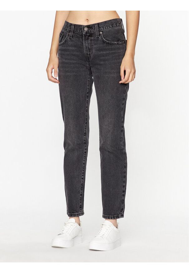 Levi's® Jeansy Middy A4690-0000 Czarny Straight Fit. Kolor: czarny