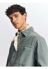 Reserved - Jeansowa koszula regular fit - niebieski. Kolor: niebieski. Materiał: jeans