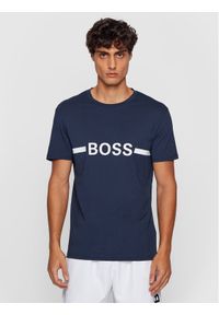 BOSS - T-Shirt Boss. Kolor: niebieski